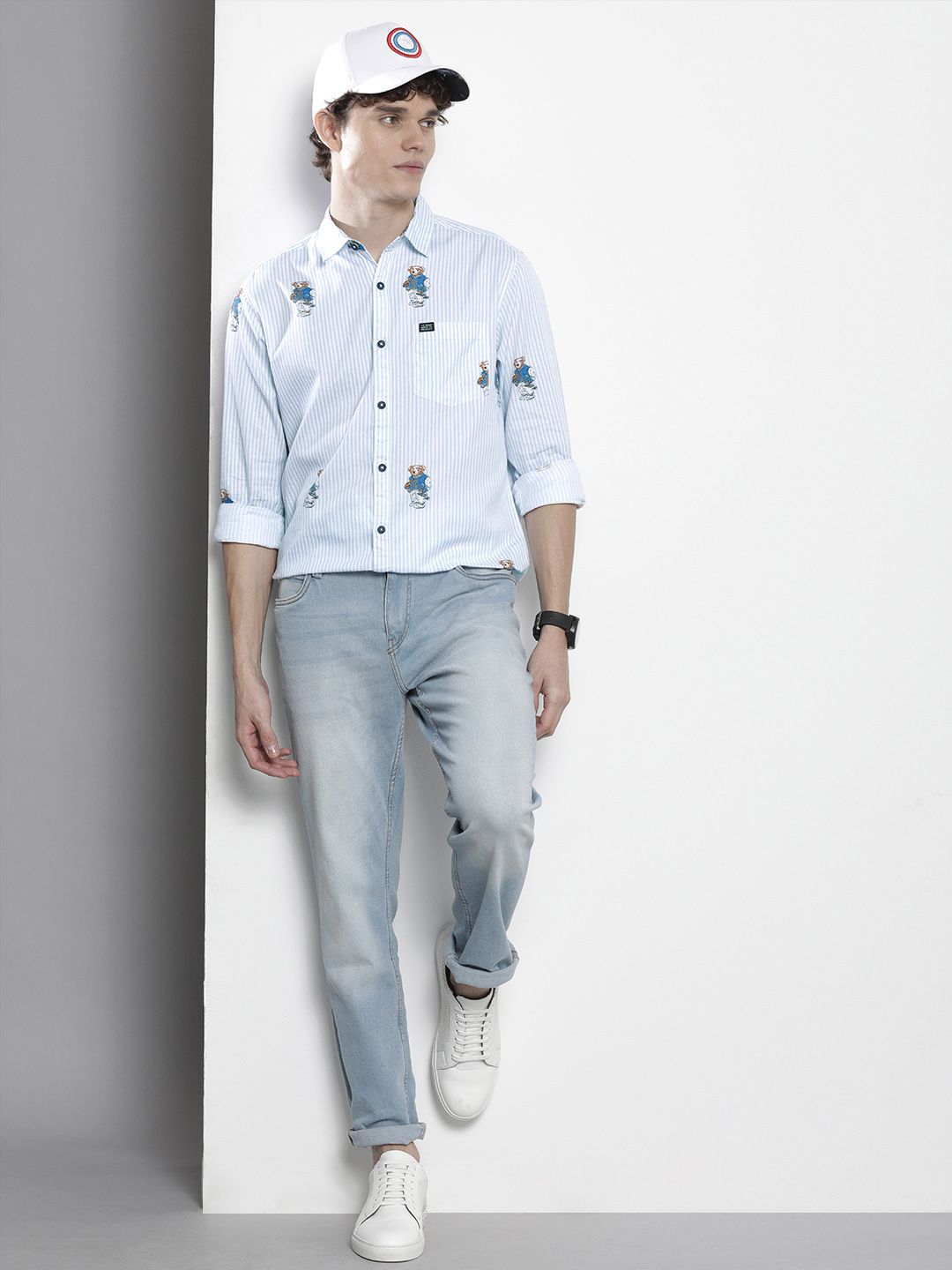 The Indian Garage Co Pure Cotton Animal Printed Casual Shirt