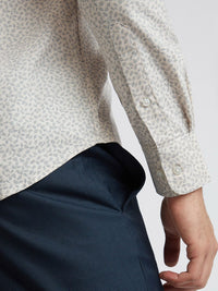 Park Avenue Men Slim Fit Printed Pure Cotton Formal Shirt