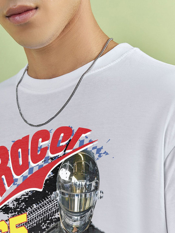 Bewakoof Graphic Printed Round Neck Pure Cotton T-shirt