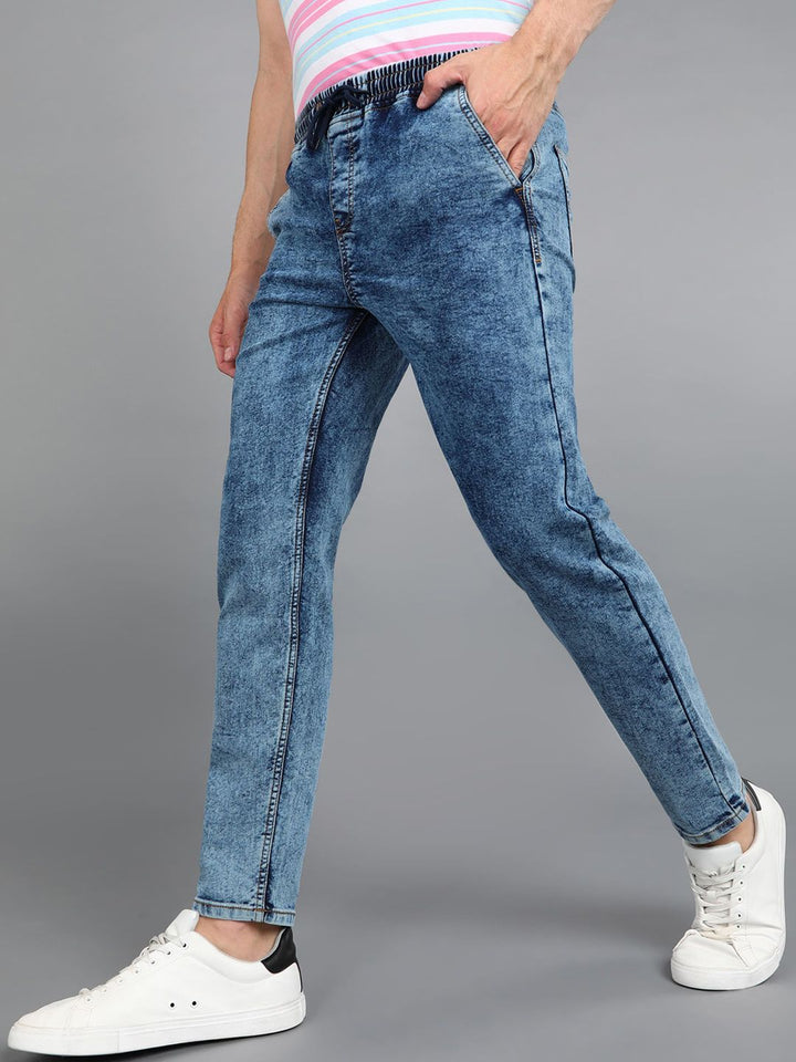 Urbano Fashion Men Regular Fit Washed Heavy Fade Stretchable Jeans
