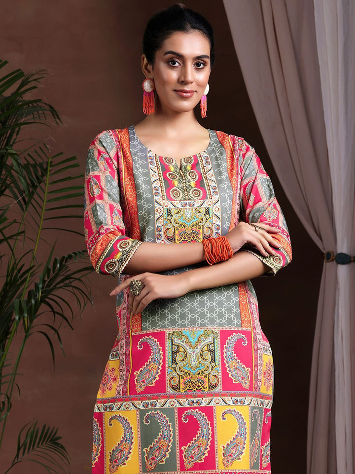 Libas Ethnic Motifs Printed Kurta with Trousers & Dupatta