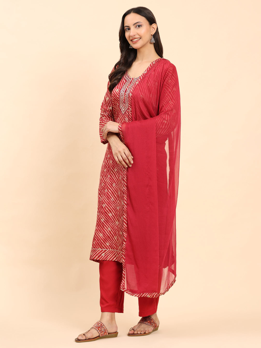 Mamicha Women Floral Printed Regular Pure Cotton Kurta with Palazzos & With Dupatta