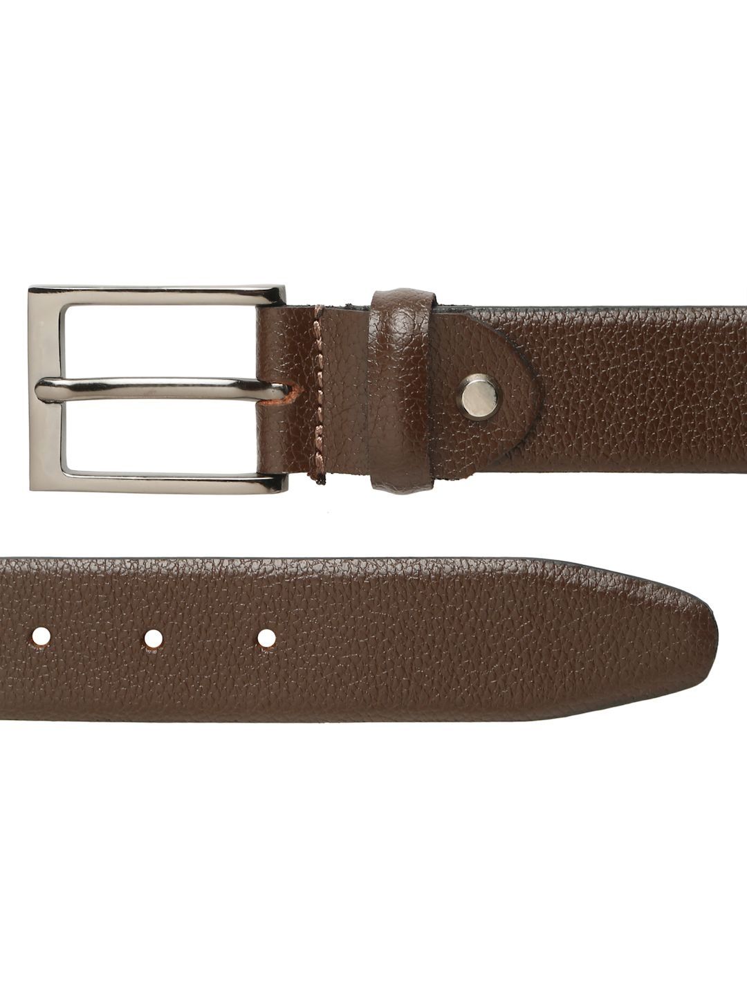 Teakwood Leathers Men Textured Leather Belt