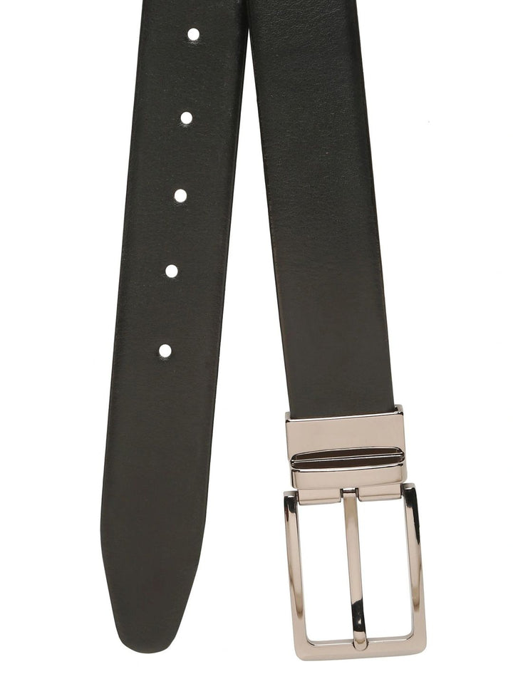 Teakwood Leathers Men Textured Leather Reversible Belt