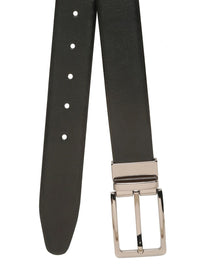 Teakwood Leathers Men Textured Leather Reversible Belt