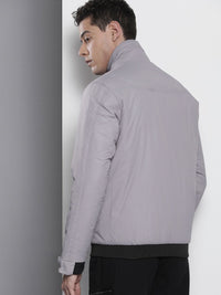 The Indian Garage Co Men Zip-Front Bomber Jacket with Zip Pockets