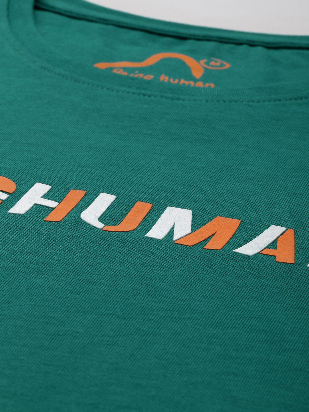 Being Human Typography Printed Pure Cotton T-shirt