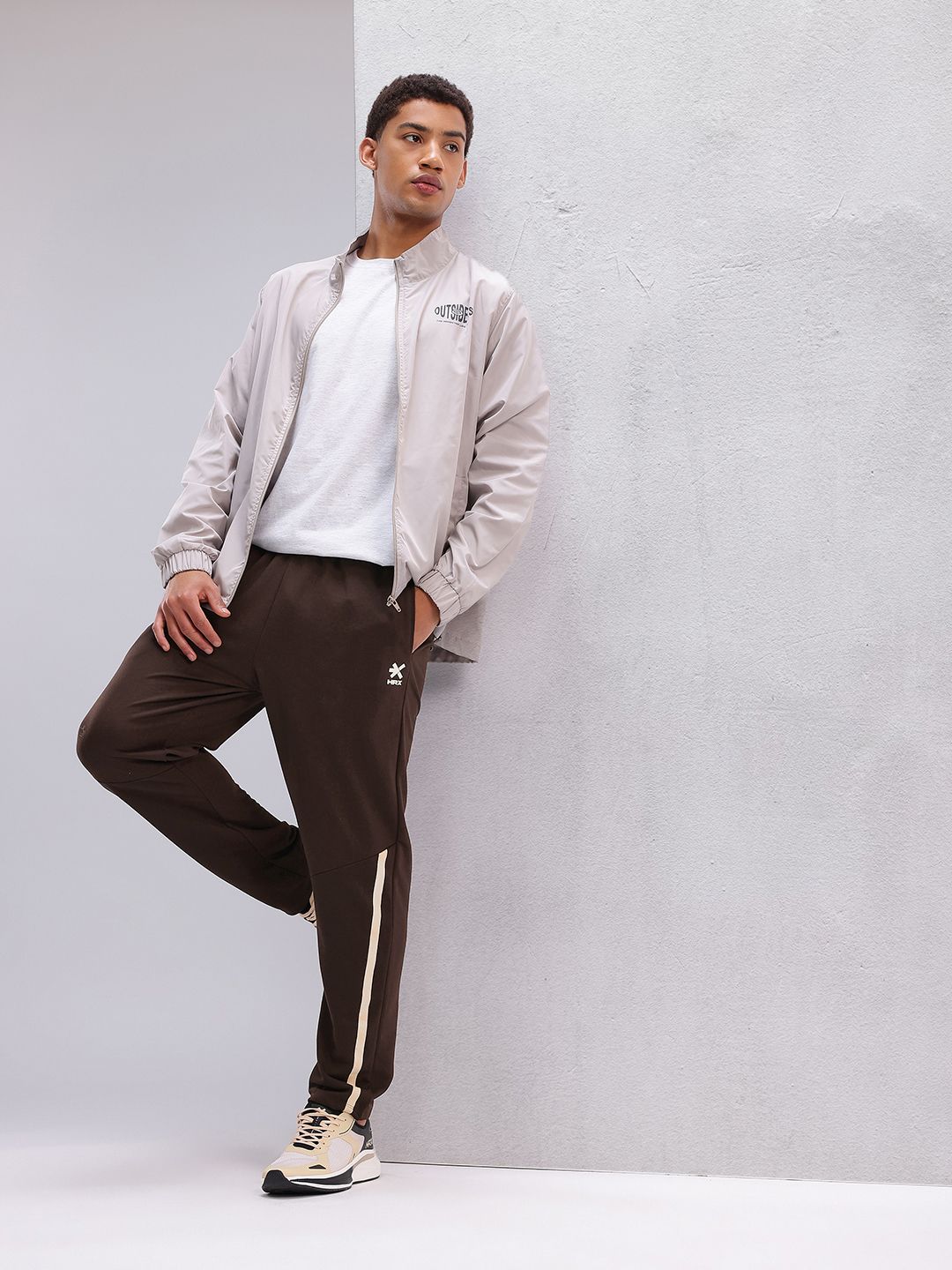 HRX by Hrithik Roshan Men Contrast Panel Track Pants