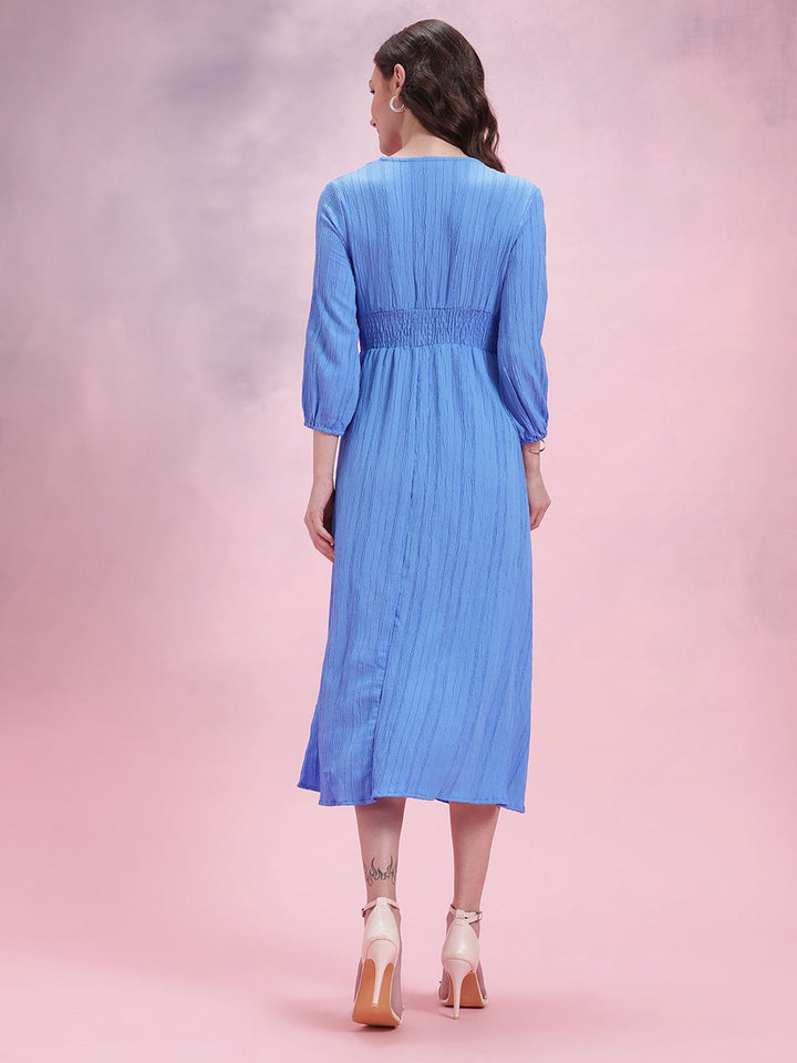 DressBerry Slit Empire Midi Dress