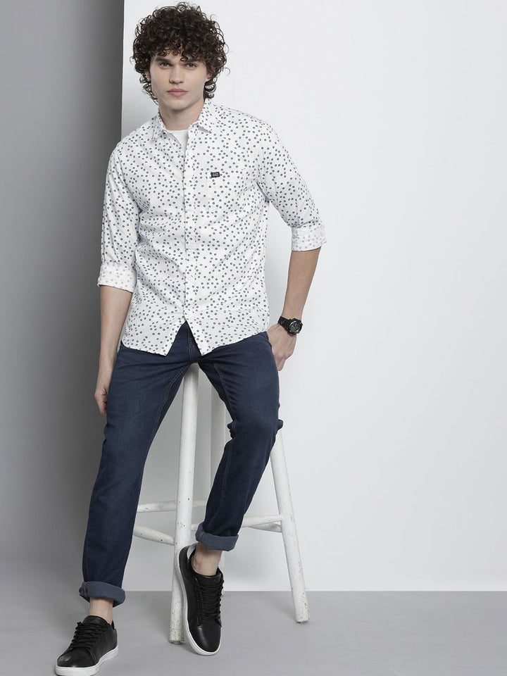 The Indian Garage Co Men Pure Cotton Floral Printed Casual Shirt