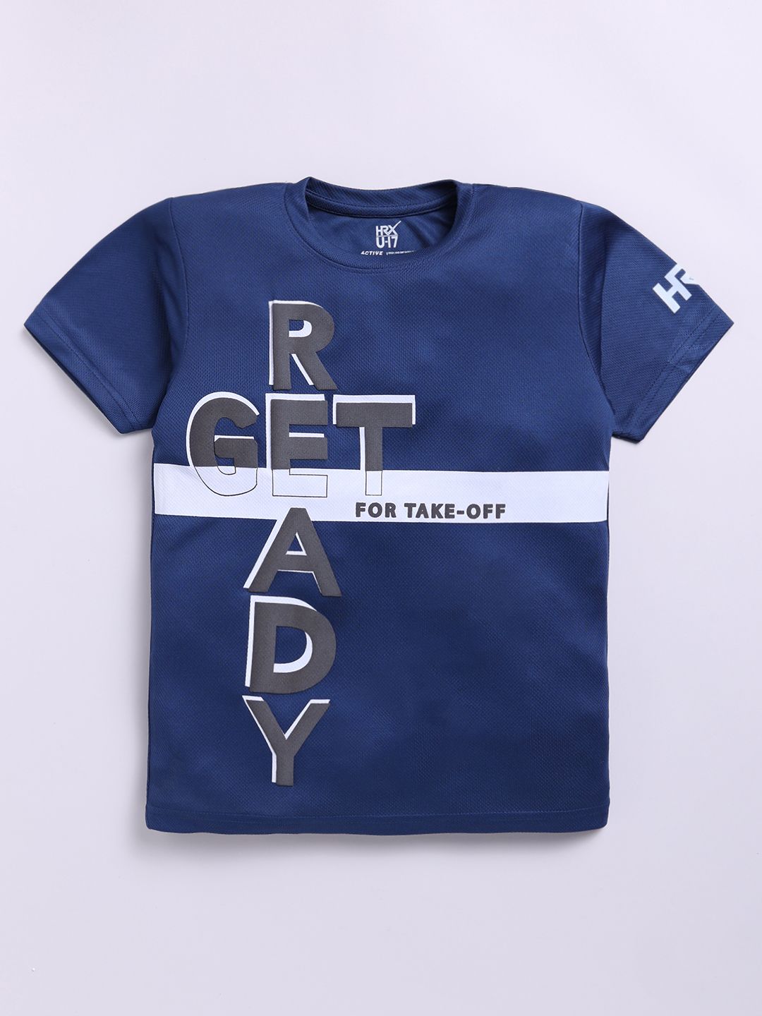 HRX by Hrithik Roshan Boys Printed T-shirt with Rapid Dry Technology