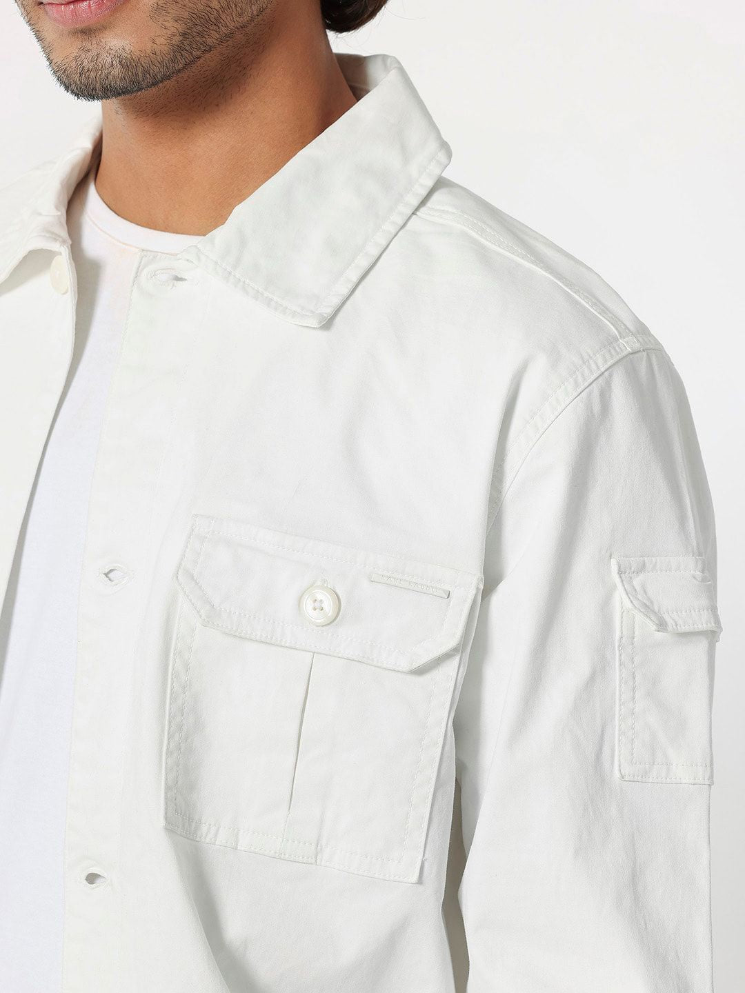 RARE RABBIT Men Cedro Tailored Fit Spread Collar Jacket