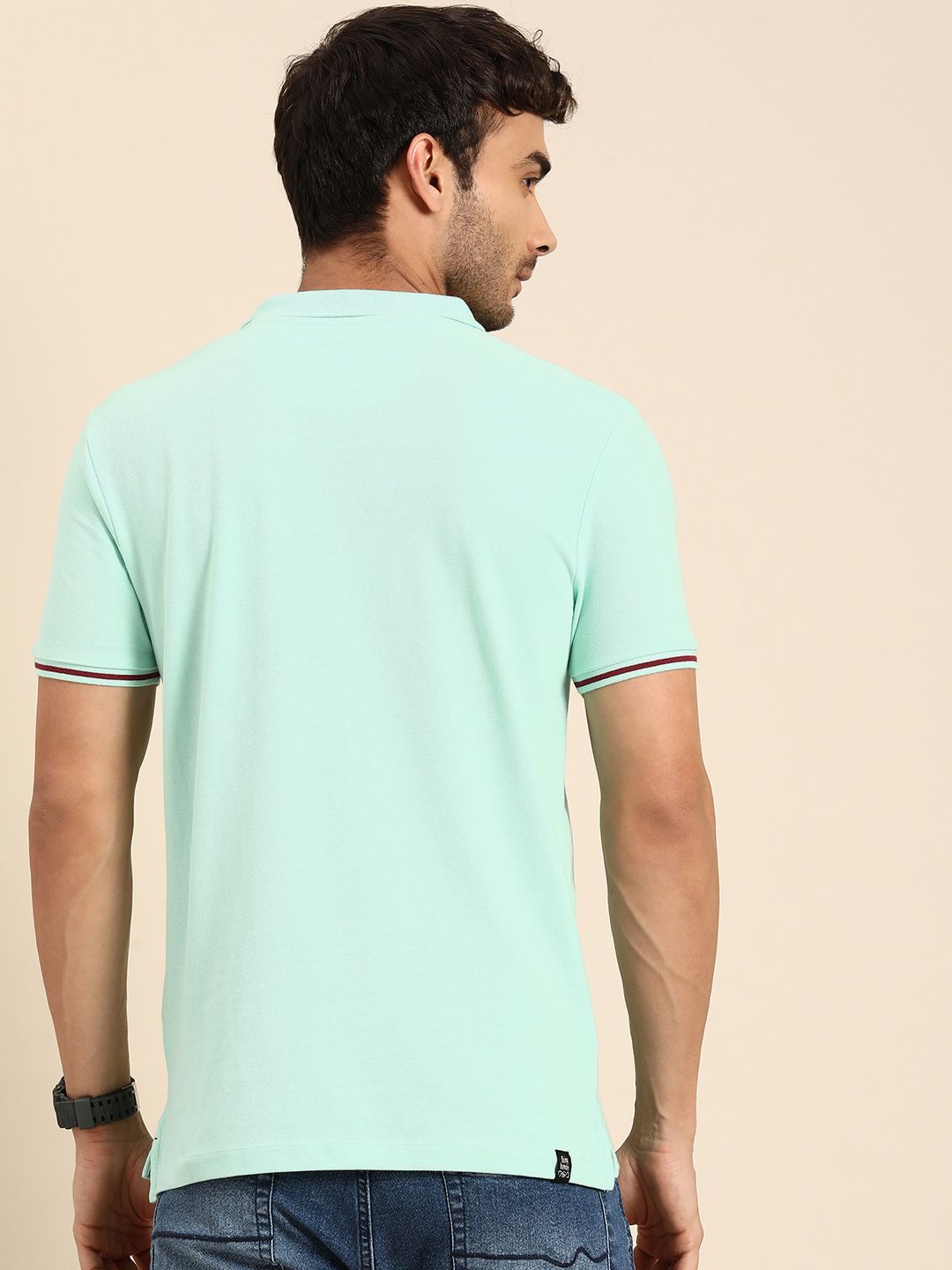Being Human Polo Collar Pure Cotton T-shirt
