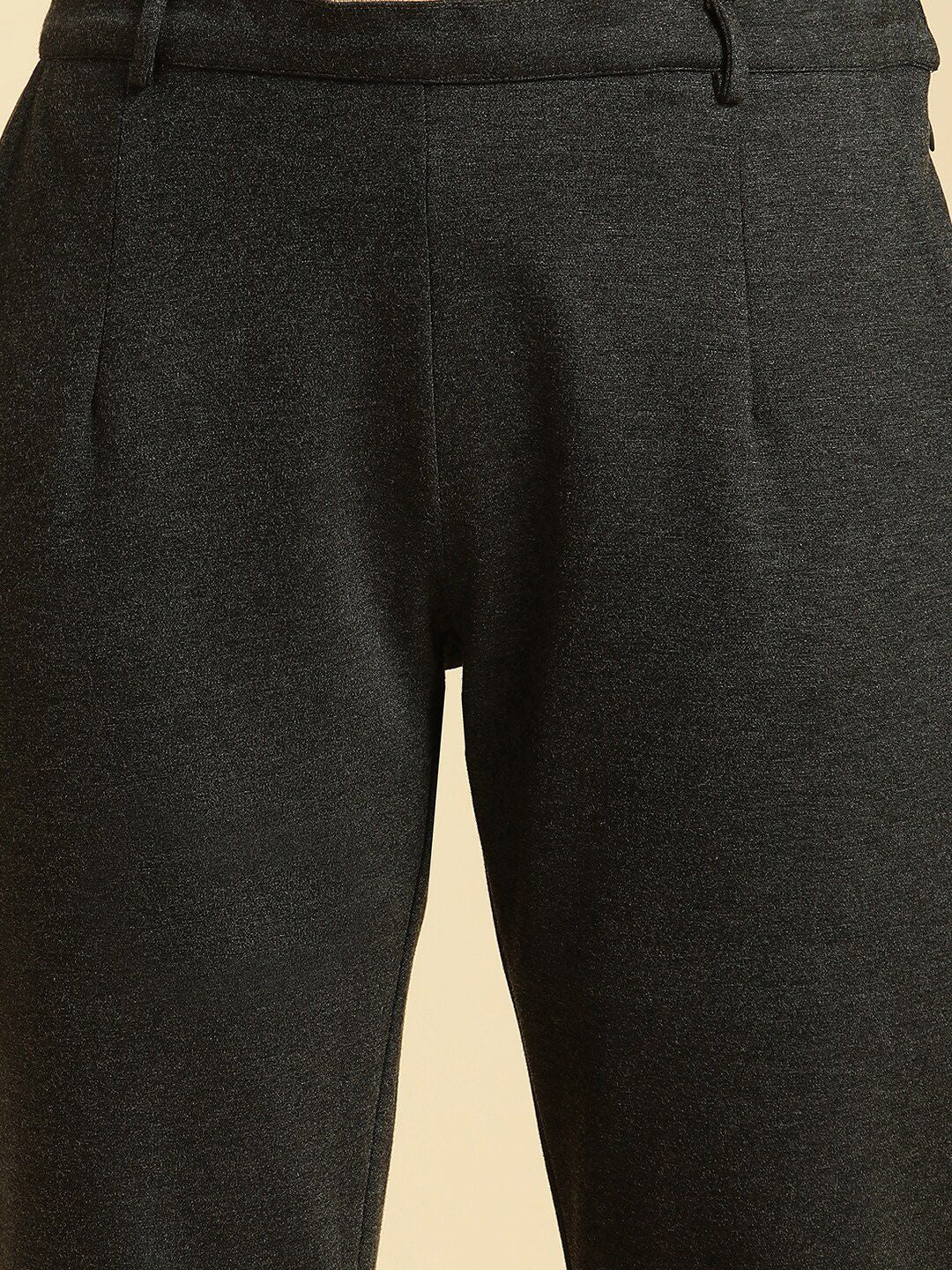 W Women Slim Fit Mid-Rise Cropped Trousers