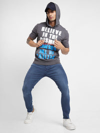 Being Human Typography Printed Hooded Cotton Pullover