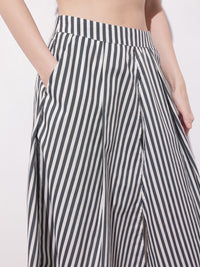 DressBerry The Y2K Stripe Remix Angular Accents Midi Skirt