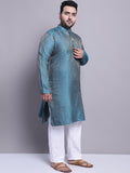 SOJANYA PLUS Woven Design Kurta & Pyjamas With Nehrujacket