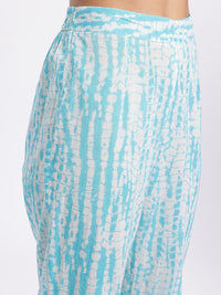 Anouk Floral Printed Pure Cotton Straight Kurta with Trousers & Dupatta