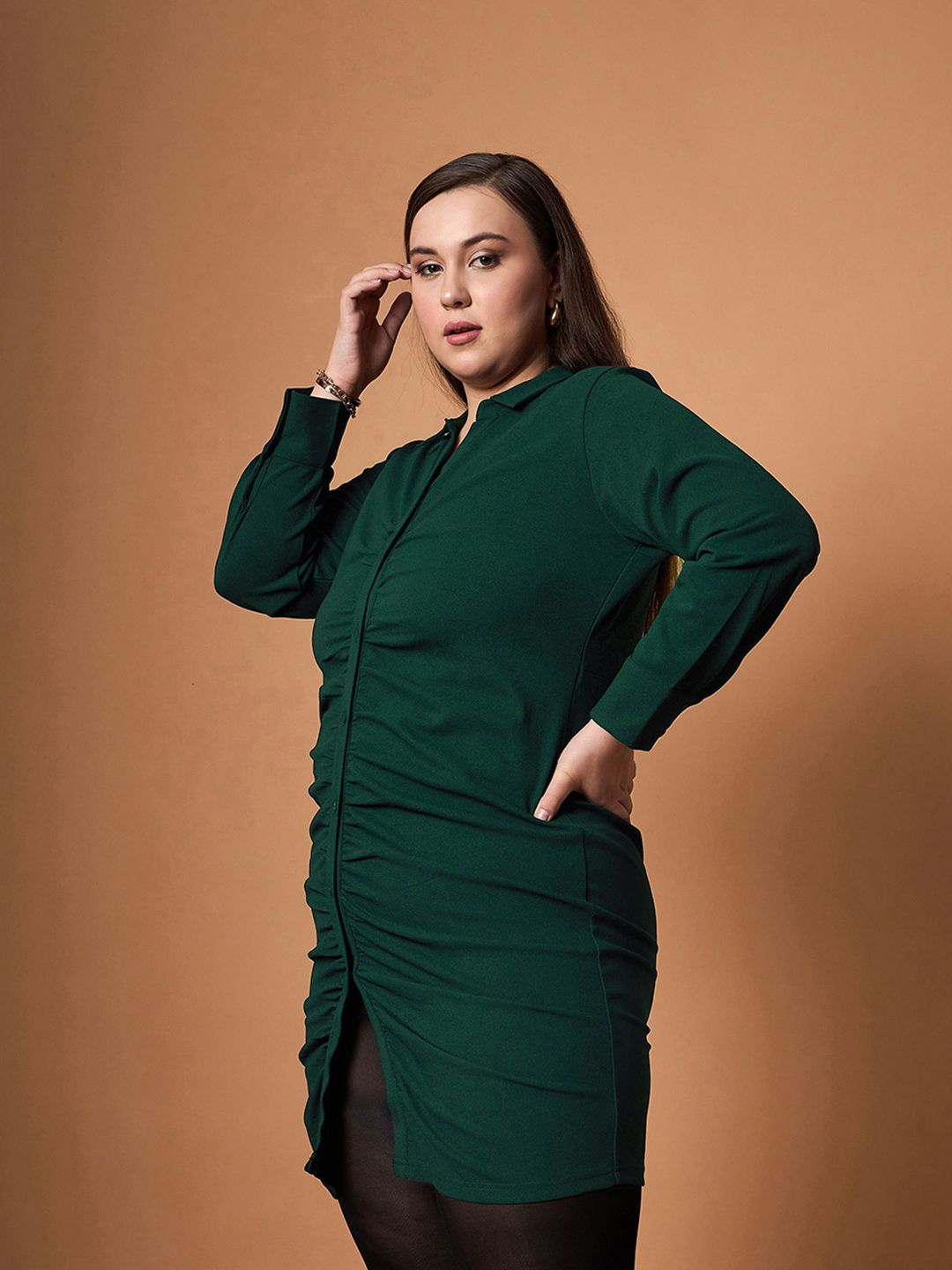 SASSAFRAS Curve Shirt Dress