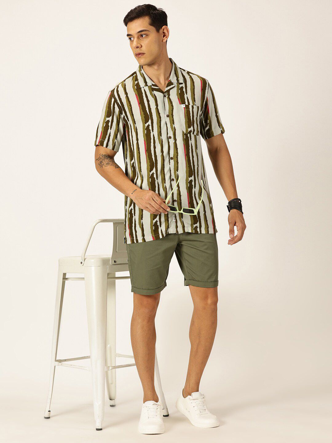 Thomas Scott Men Smart Opaque Printed Casual Shirt