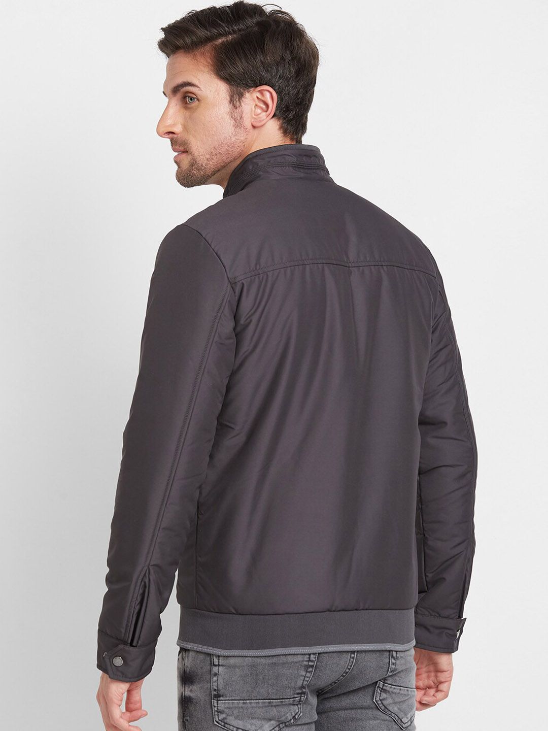 Being Human Mock Collar Padded Jacket