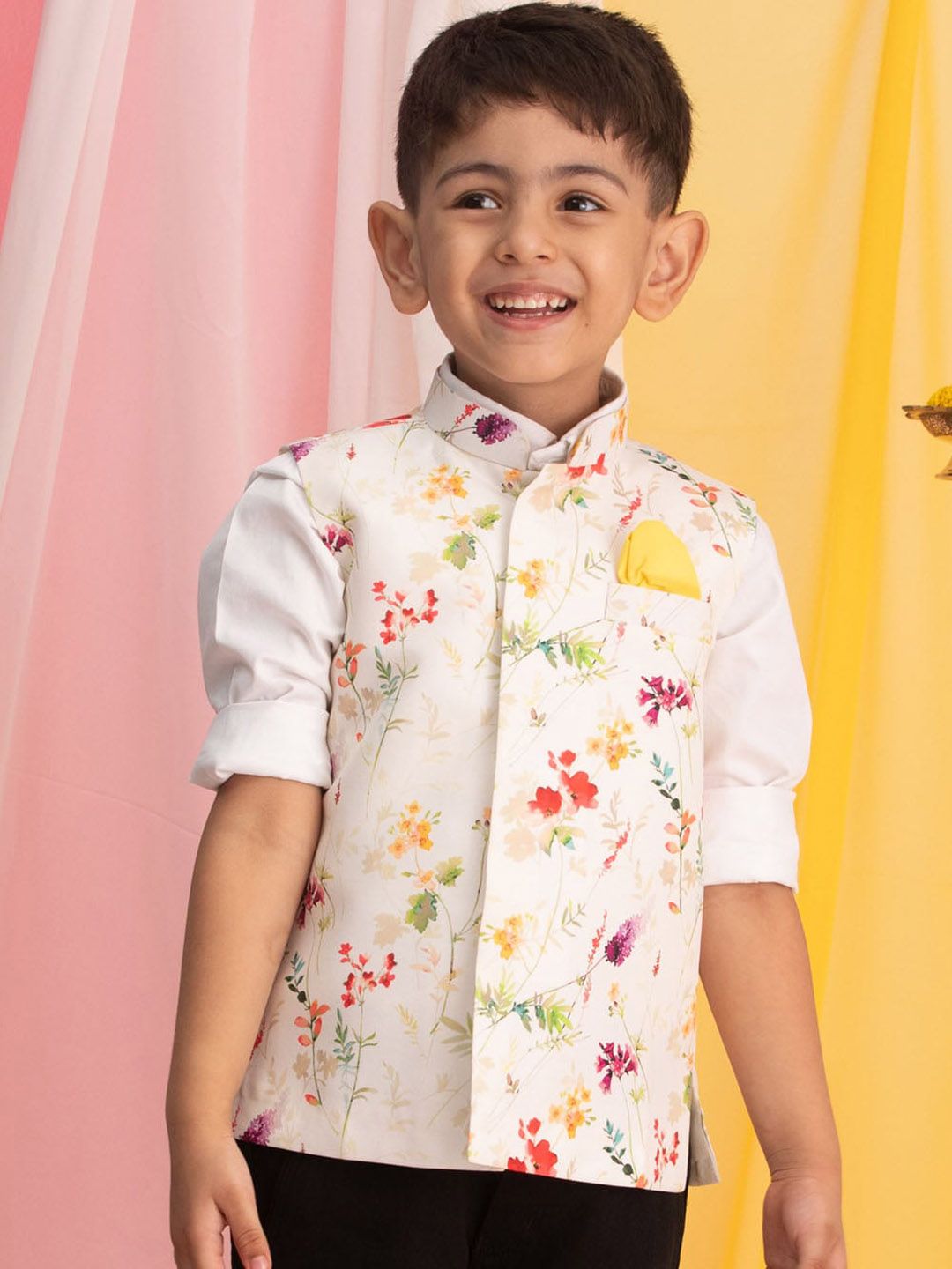 VASTRAMAY Boys Printed Nehru Jackets