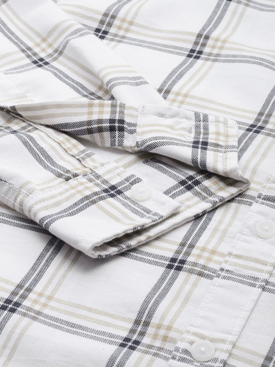 The Indian Garage Co Men Checked Pure Cotton Casual Shirt