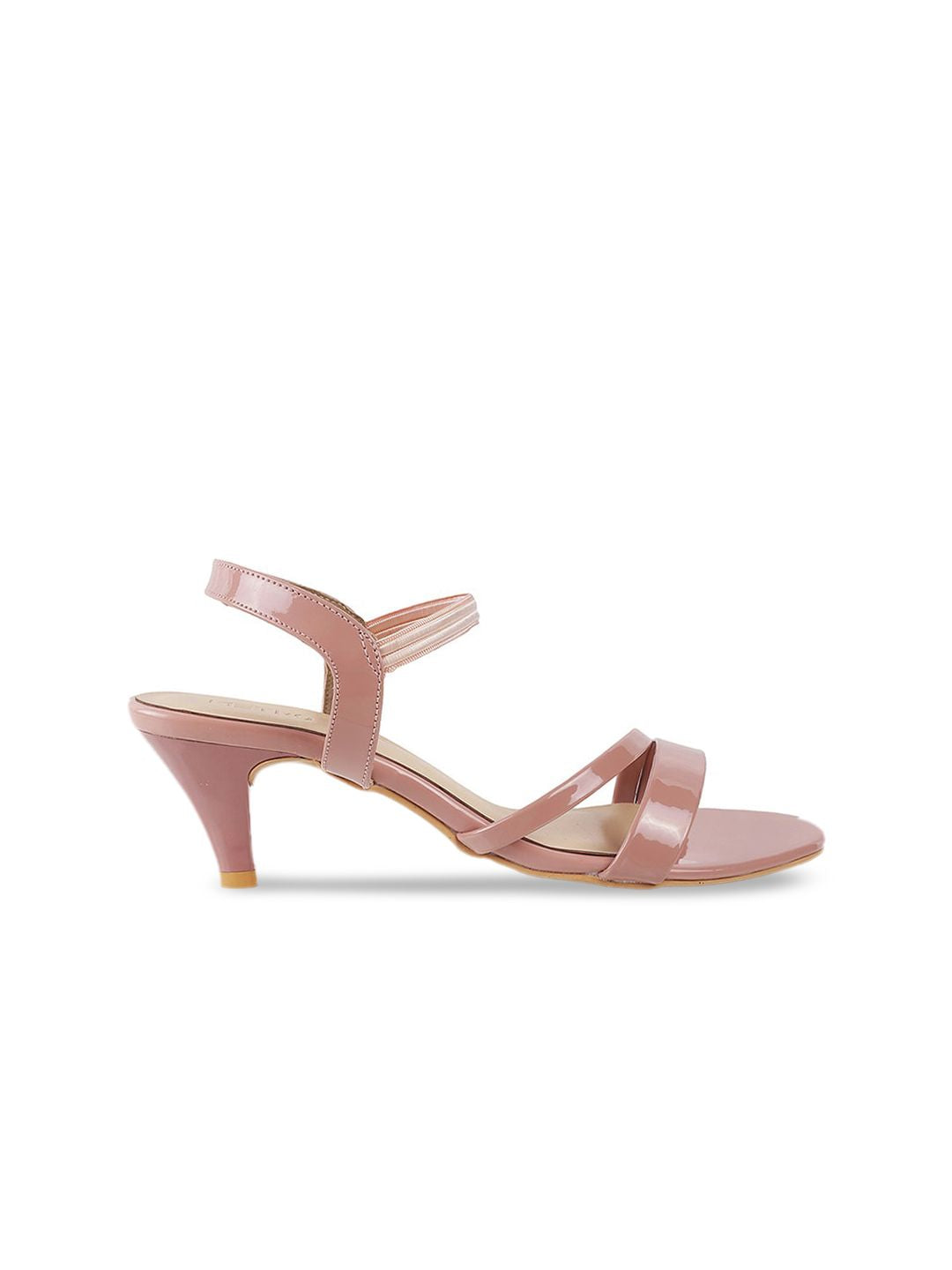 Metro Pink Solid Kitten Heels