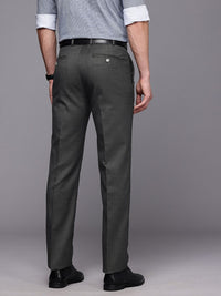 Raymond Men Checked Slim Fit Formal Trousers