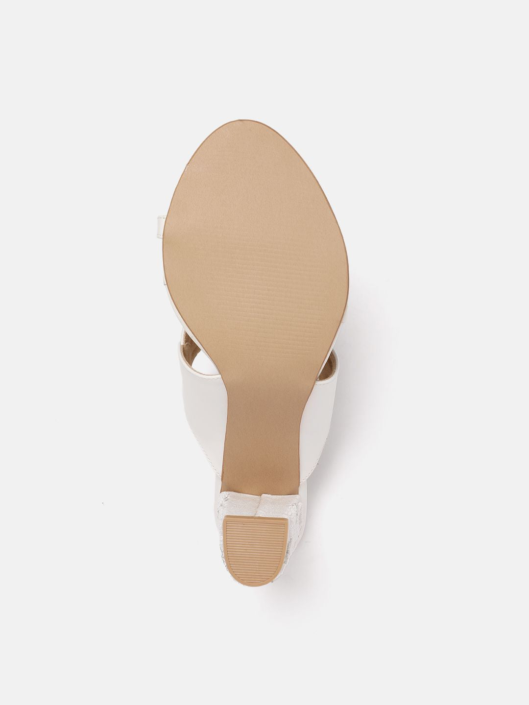 House of Pataudi Ethnic Embellished Open Toe Block Sandals