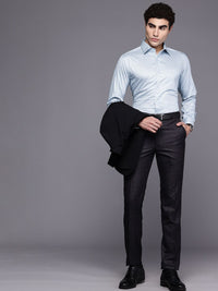 Raymond Pure Cotton Slim Fit Geometric Printed Formal Shirt