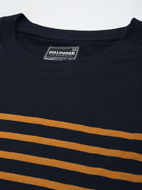 DILLINGER Men Sriped Oversized T-shirt