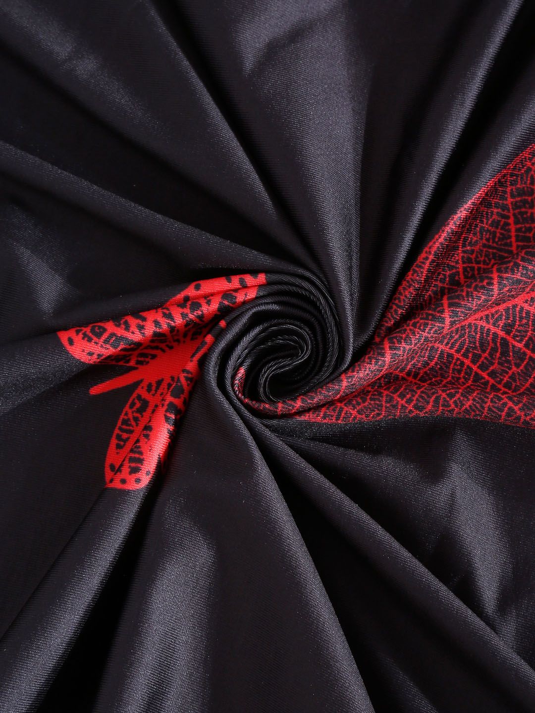 Cortina Black & Red Quirky Printed 1 Seater Sofa Cover