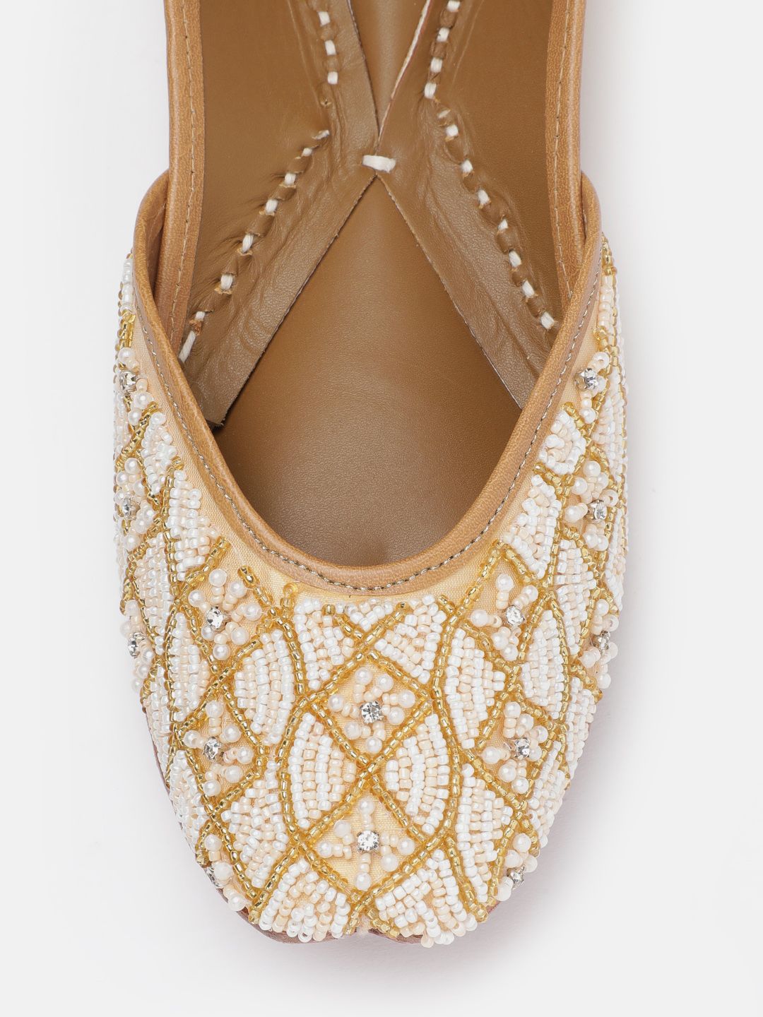 House of Pataudi Women Beads Embellished Mojaris