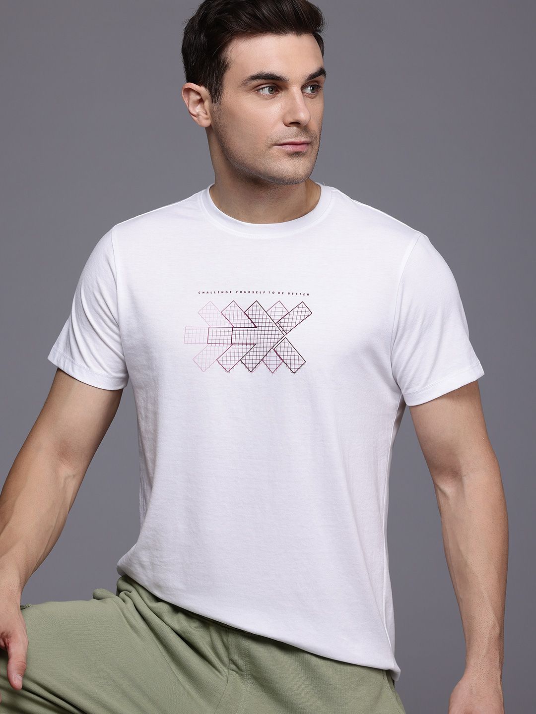 HRX by Hrithik Roshan Lifestyle Brand Logo Printed T-shirt