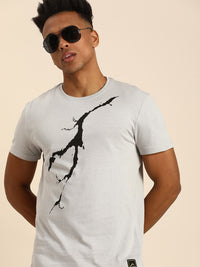 Being Human Abstract Printed Pure Cotton T-shirt