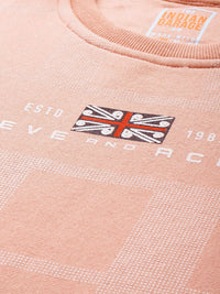The Indian Garage Co Men Pink Checked Sweatshirt
