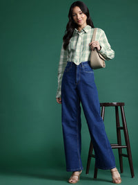 DressBerry Checked Casual Shirt with Tie