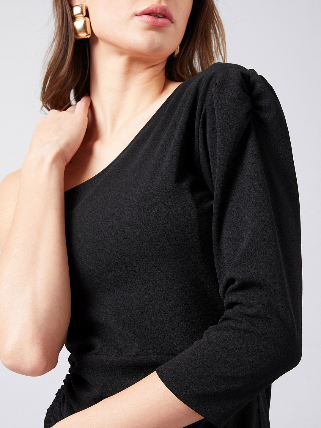 Athena Black Sheath Dress