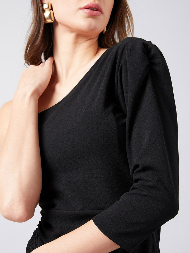 Athena Black Sheath Dress