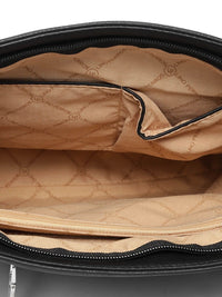 Lino Perros Black Solid Shoulder Bag