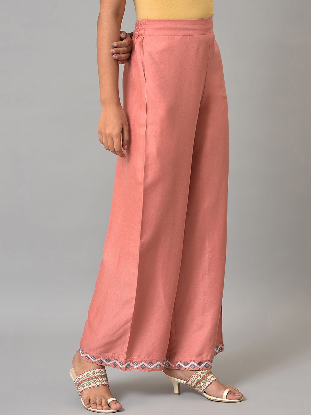 W Women Mid Rise Ethnic Palazzos