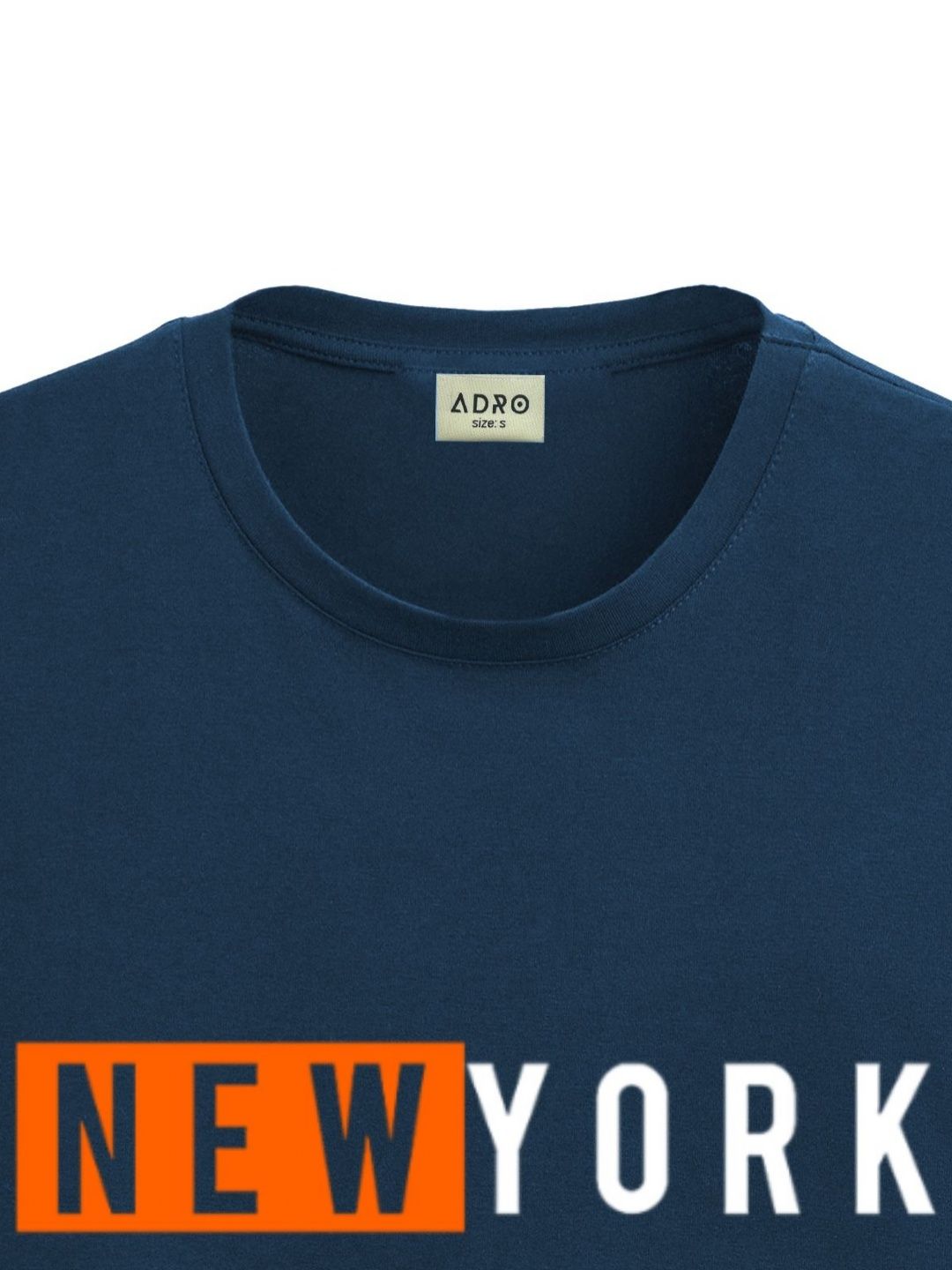 ADRO Men Typography Printed Applique T-shirt