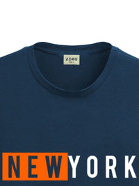 ADRO Men Typography Printed Applique T-shirt