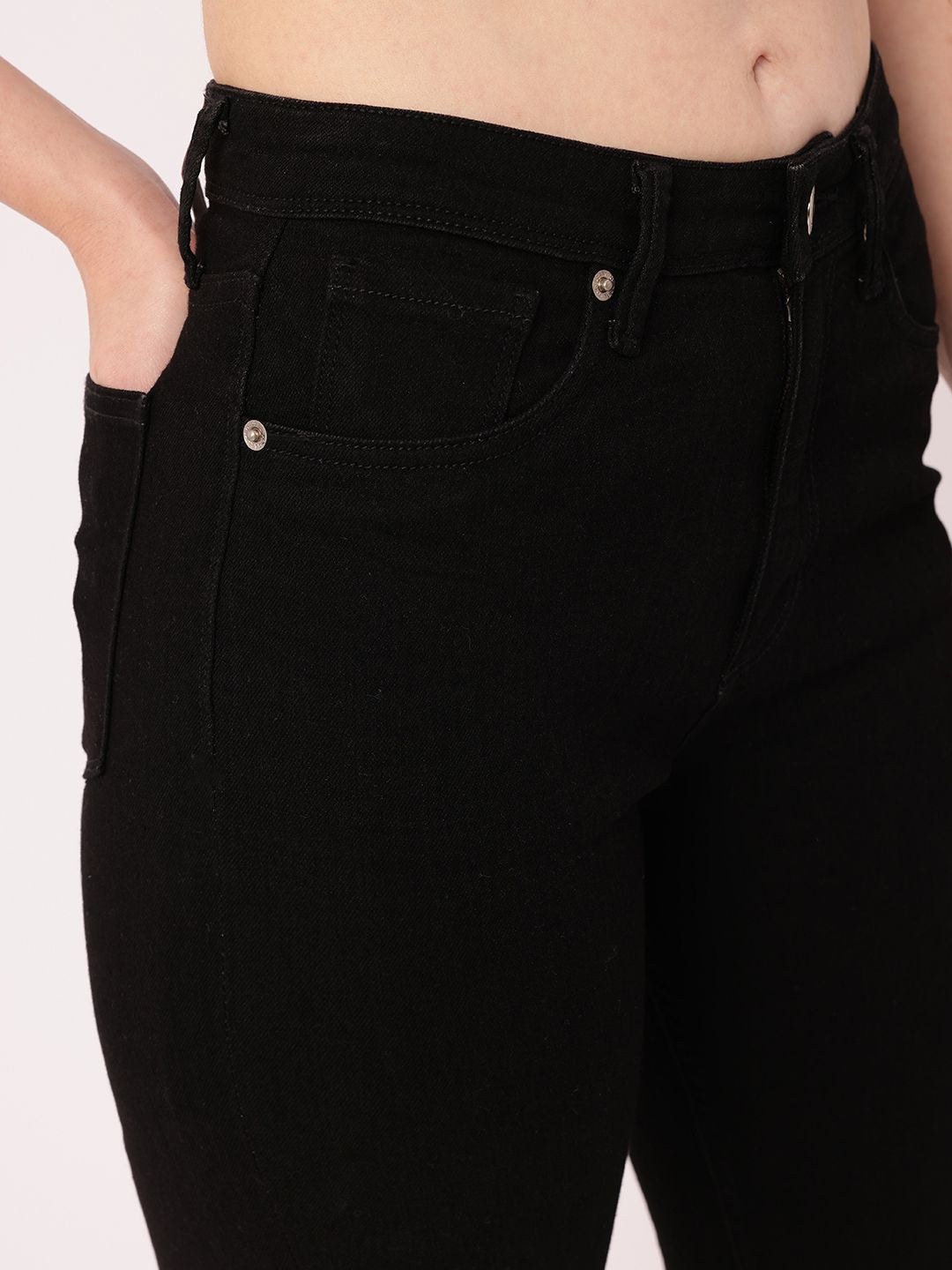 DressBerry Women Modern Cool Stretchable Frayed Jeans