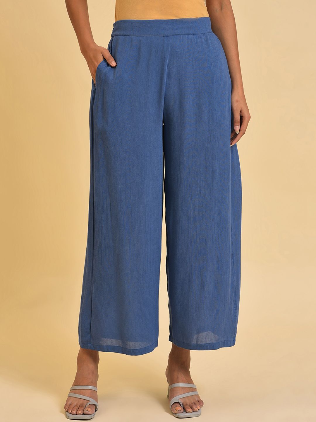 W Women Blue Culottes Trousers