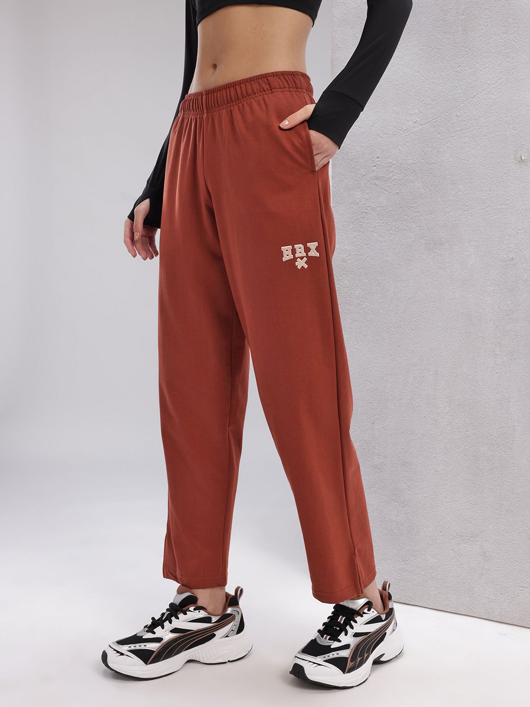 HRX by Hrithik Roshan Women Brand Logo Detail Training Track Pants