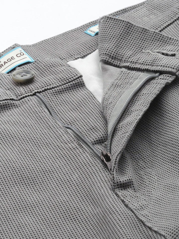 The Indian Garage Co Men Geometric Printed Cargos Trousers