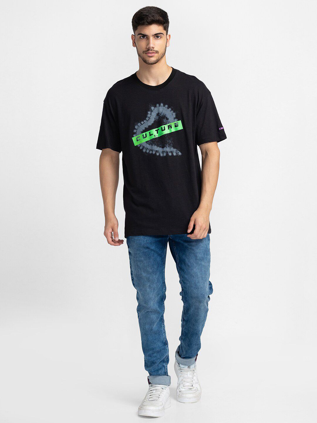 Being Human Typography Printed Round Neck T-shirt