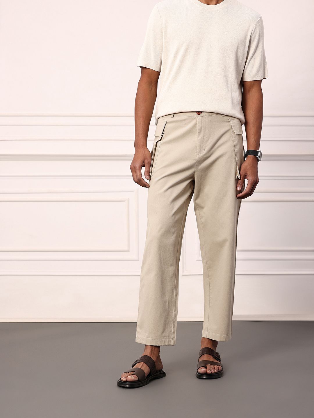Mr Bowerbird Men Cargo-Style Trousers